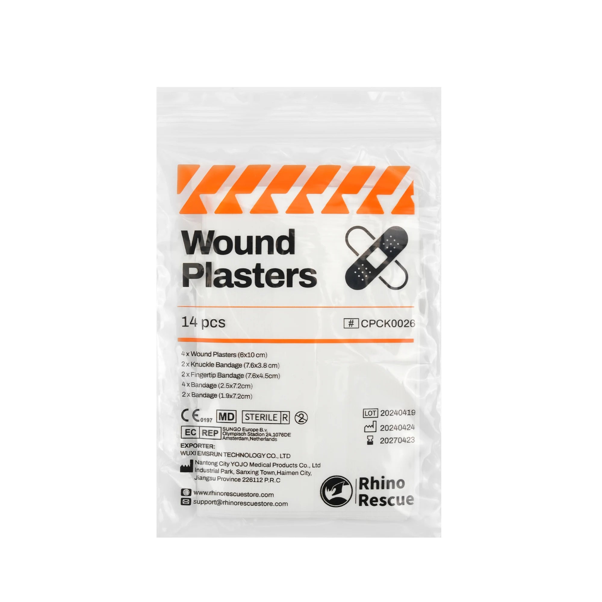 Bande et pensement SONORA pour fixation ou soutien, visible en tissu blanc avec attaches, utilisé en soins médicaux.