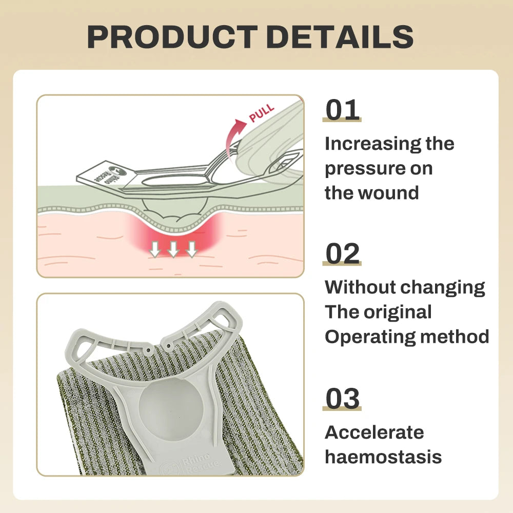 Compresse plaie traumatique SONORA blanche en tissu absorbant pour les soins d'urgence.