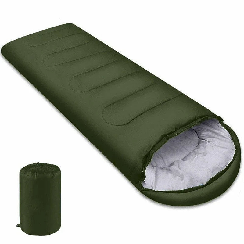Sac de couchage outdoor 4 saisons SONORA noir, léger et isolant, idéal pour camping et aventures en plein air.
